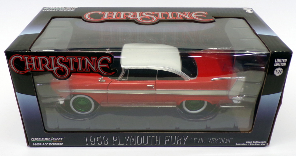 Greenlight 1/24 Scale 84082 - 1958 Plymouth Fury - Christine Evil Version Chase