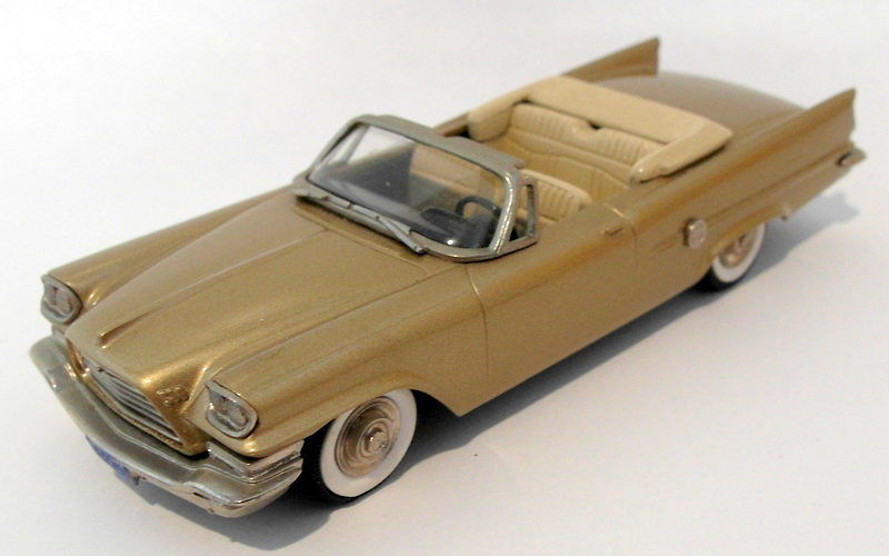 Brooklin 1/43 Scale BRK41 002  - 1959 Chrysler 300E Convertible Metallic Gold