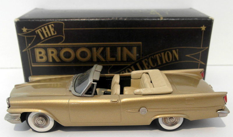 Brooklin 1/43 Scale BRK41 002  - 1959 Chrysler 300E Convertible Metallic Gold