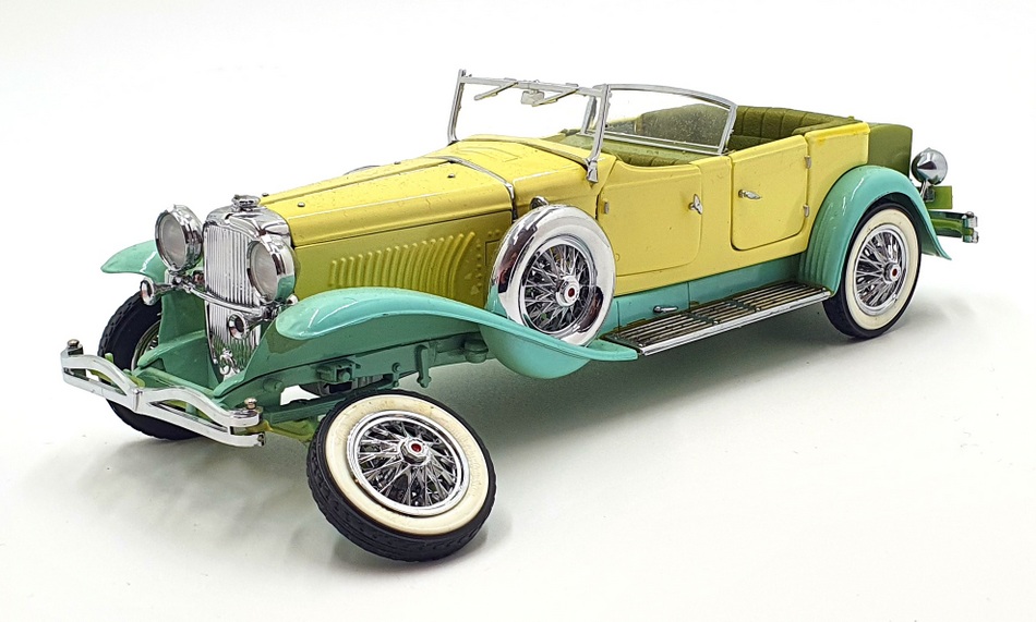 Franklin Mint 1/24 Scale 5122Q - 1930 Duesenberg Tourer - Yellow