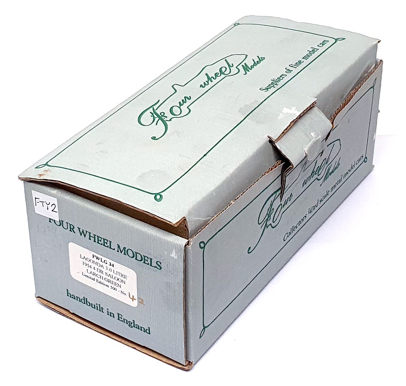Four Wheel Models 1/43 Scale FWLG34 - 1954 Lagonda 3L 4Dr Saloon - Larch Green Four Wheel Models 1/43 Scale FWLG34 - 1954 Lagonda 3L 4Dr Saloon - Larch Green