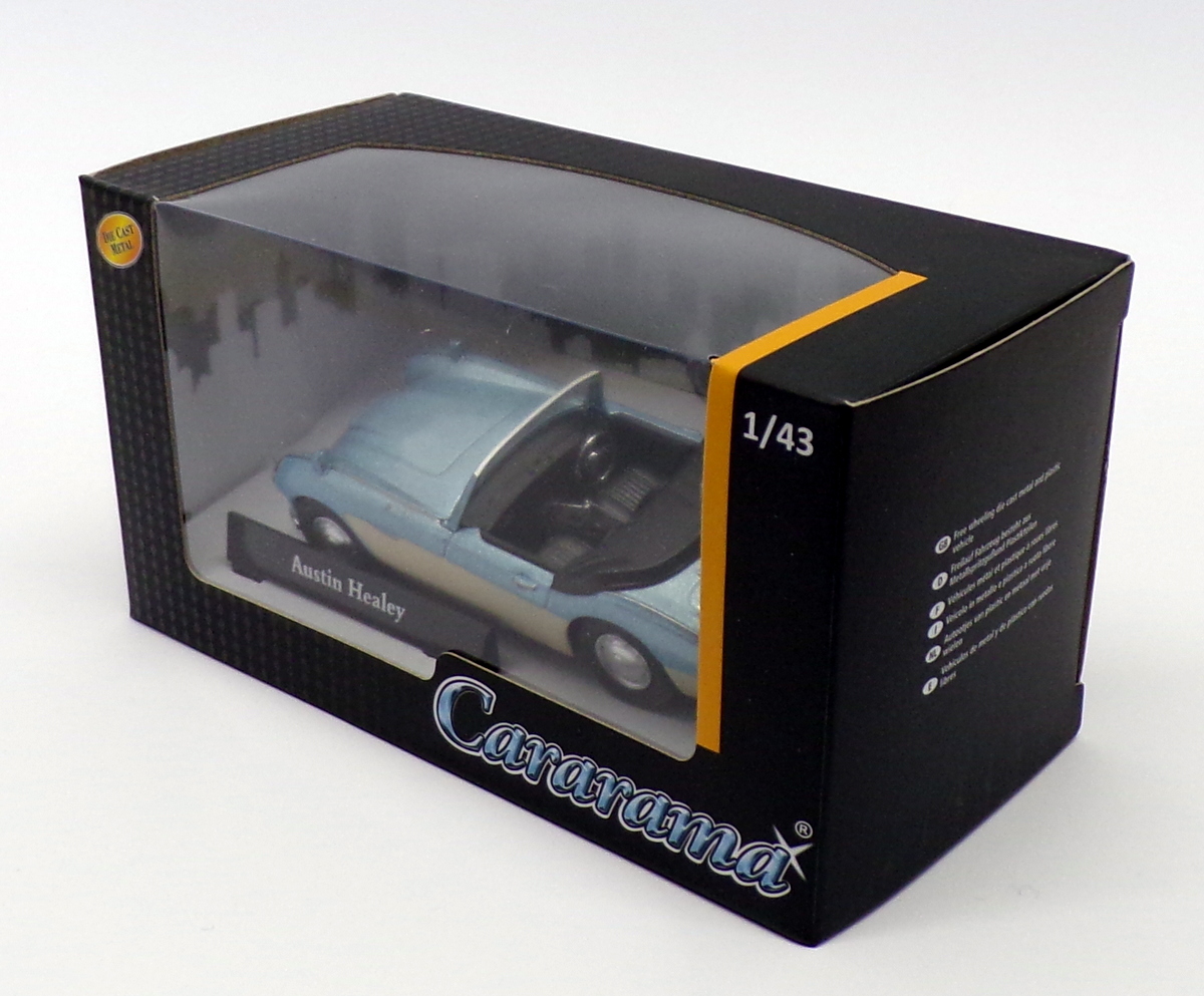 Cararama 1/43 Scale Model Car 416240 - Austin Healey - Met Blue/Milky Cararama 1/43 Scale Model Car 416240 - Austin Healey - Met Blue/Milky