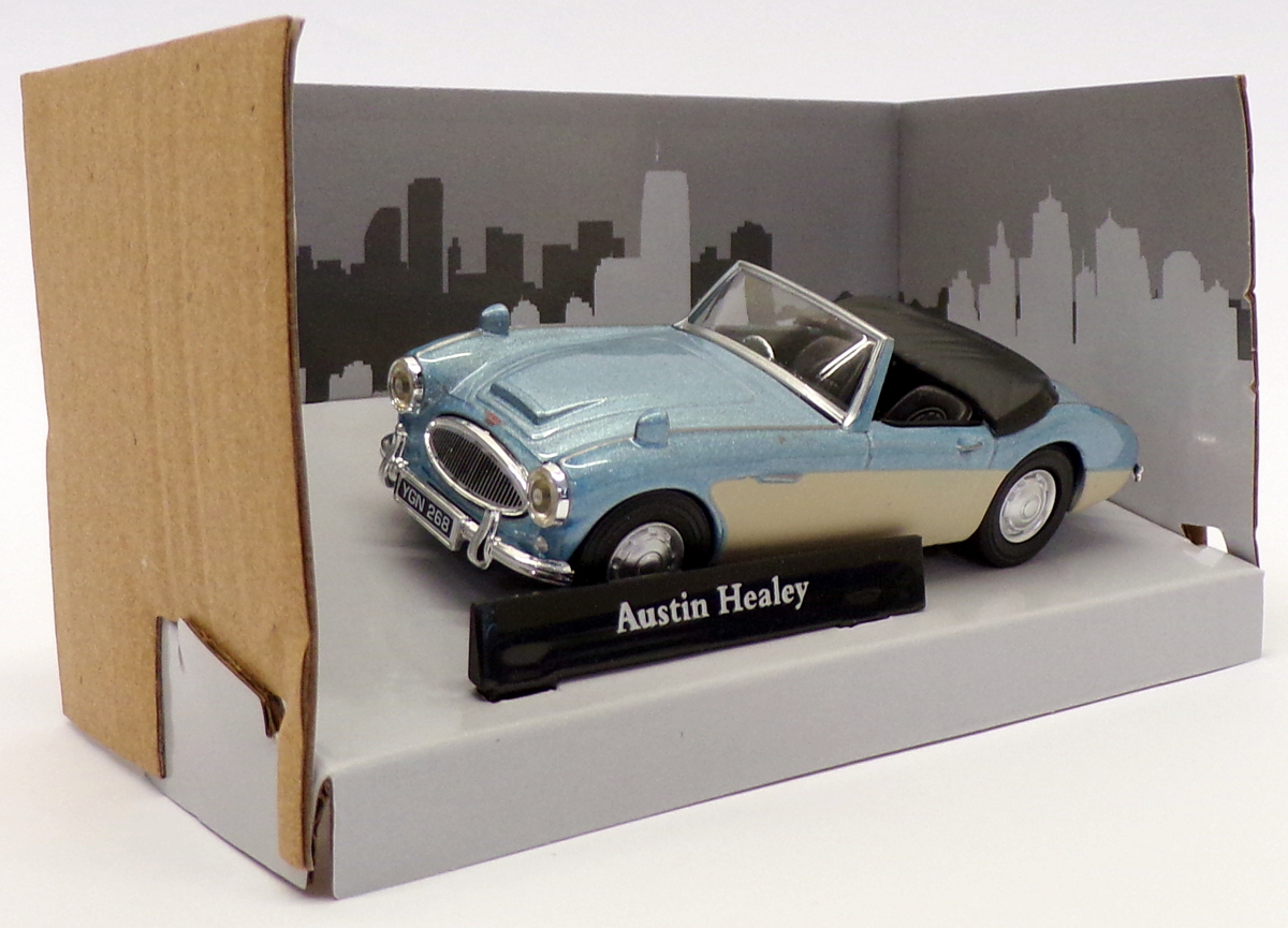 Cararama 1/43 Scale Model Car 416240 - Austin Healey - Met Blue/Milky Cararama 1/43 Scale Model Car 416240 - Austin Healey - Met Blue/Milky