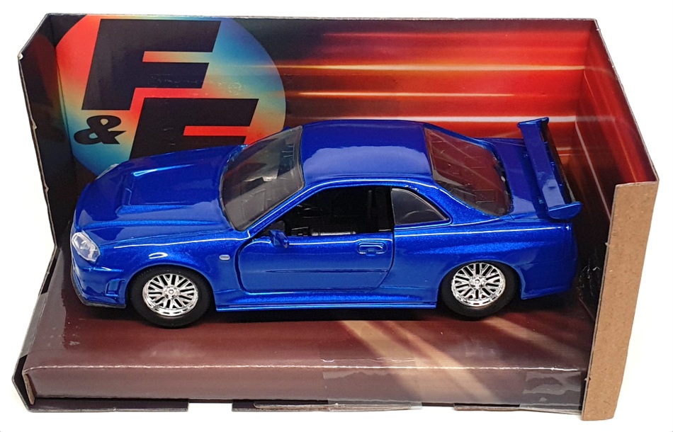 Jada 1/32 Scale 97185 Fast & Furious - Brians Nissan Skyline GT-R R34 - Blue