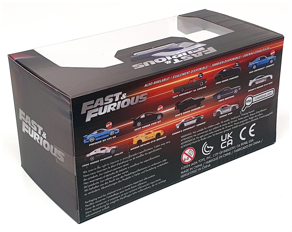 Jada 1/32 Scale 97185 Fast & Furious - Brians Nissan Skyline GT-R R34 - Blue