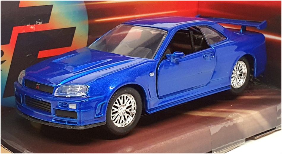 Jada 1/32 Scale 97185 Fast & Furious - Brians Nissan Skyline GT-R R34 - Blue