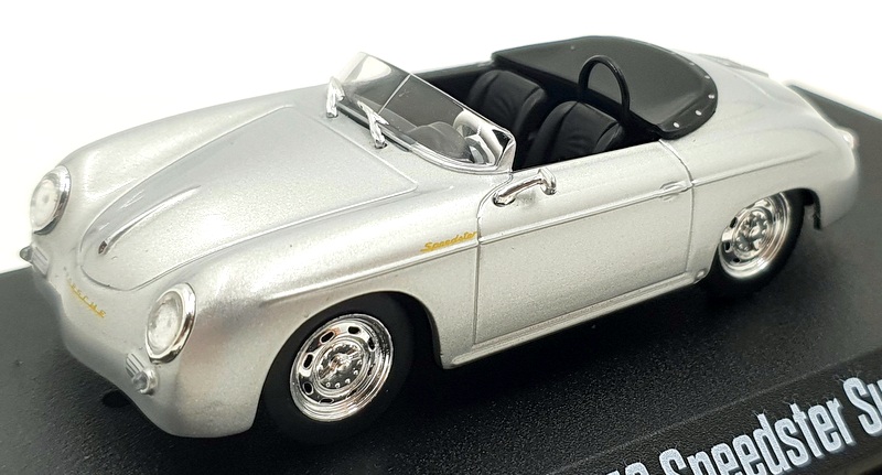 Greenlight 1/43 Scale 86597 - 1958 Porsche 356 Speedster Super - Silver Greenlight 1/43 Scale 86597 - 1958 Porsche 356 Speedster Super - Silver