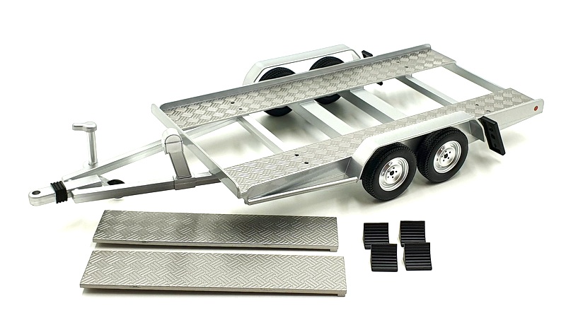 Ixo 1/18 Scale TRL005-18 - Single Car Trailer - Silver