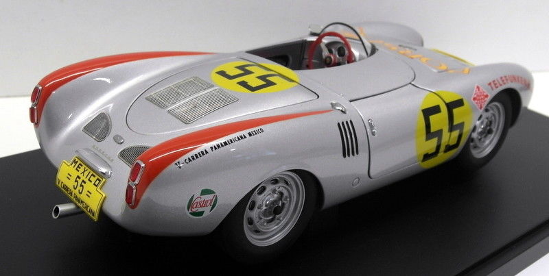 AutoArt 1/18 Scale Diecast  85470 Porsche 550 Spyder Panamericana 1954 #55