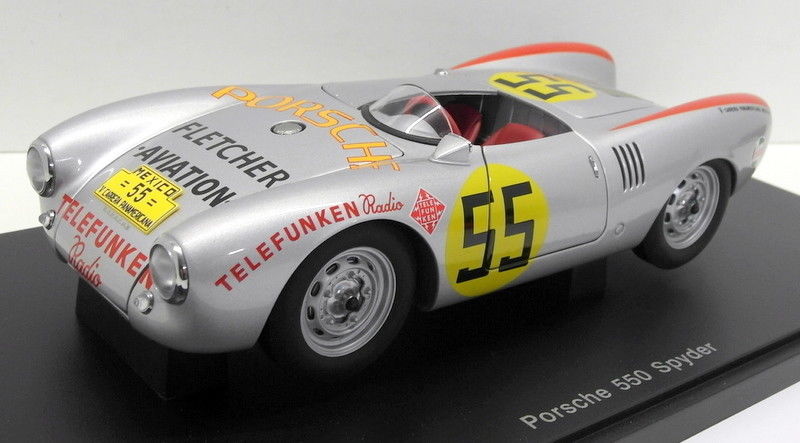 AutoArt 1/18 Scale Diecast  85470 Porsche 550 Spyder Panamericana 1954 #55