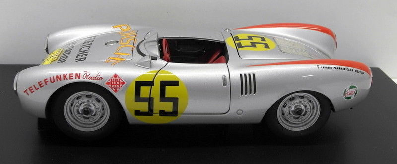AutoArt 1/18 Scale Diecast  85470 Porsche 550 Spyder Panamericana 1954 #55