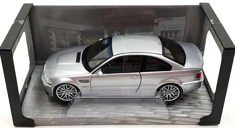 Solido 1/18 Scale Diecast S1806503 - BMW E46 CSL 2003 - Silver/Grey Solido 1/18 Scale Diecast S1806503 - BMW E46 CSL 2003 - Silver/Grey
