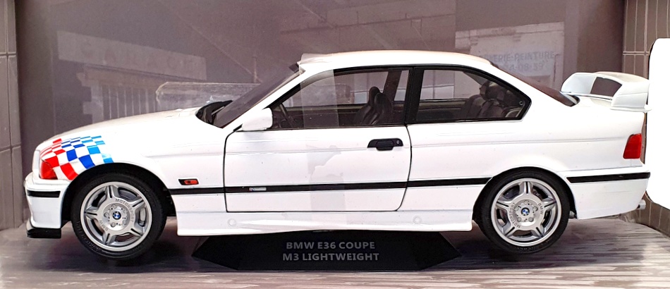 Solido 1/18 Scale S1803903 - BMW E36 Coupe M3 Lightweight - White