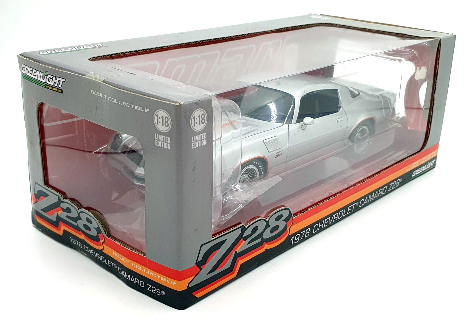 Greenlight 1/18 Scale Diecast 12900 - 1979 Chevrolet Camaro Z28 - Silver