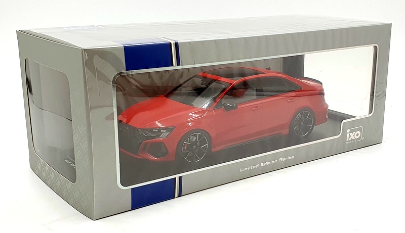 IXO Models 1/18 Scale Diecast 18002 - 2022 Audi RS3 Limousine - Red