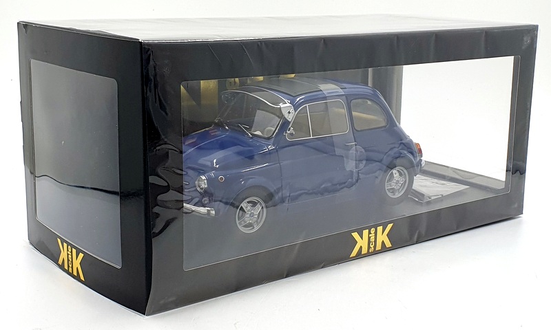 Miniature FIAT 500 F CUSTOM 1968 BLEU FONCE 1/12