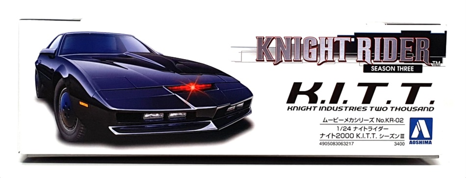 Aoshima 1/24 Scale Unbuilt Kit 063217 - Knight Rider K.I.T.T. Season 3