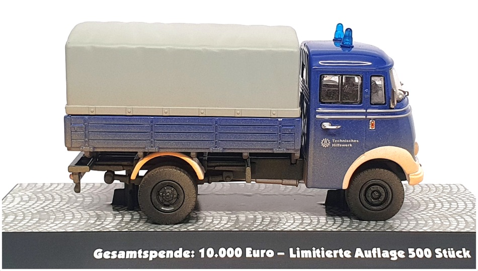 Premium ClassiXXs 1/43 Scale 11056 Mercedes Benz L319 Truck Weathered (THW) Blue Premium ClassiXXs 1/43 Scale 11056 Mercedes Benz L319 Truck Weathered (THW) Blue