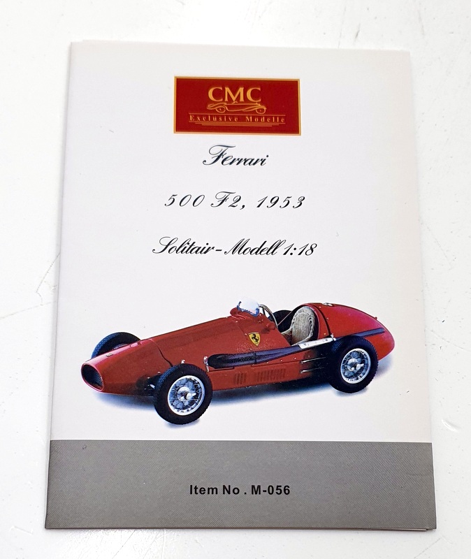 CMC 1/18 Scale Model Car M-056 - Ferrari 500 F2 1953 Der