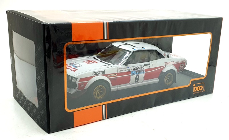 Ixo 1/18 Scale 18RMC189A.22 - Toyota Celica 2000 GT (RA21) #8 RAC Rally 1977