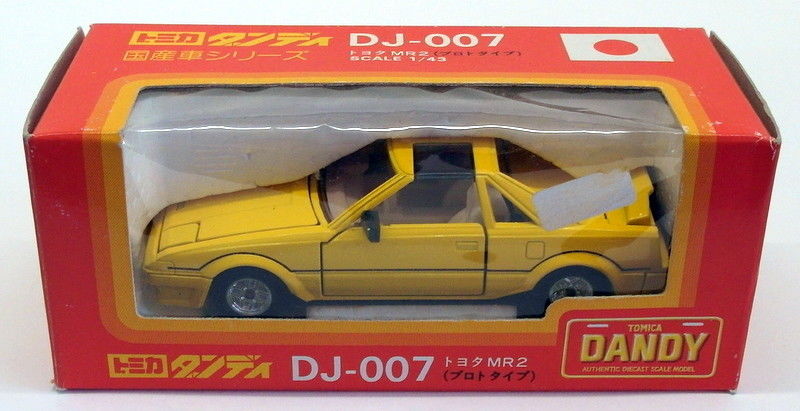 Tomica Dandy 1/43 Scale Diecast DJ-007 - Toyota MR2 - Yellow | eBay