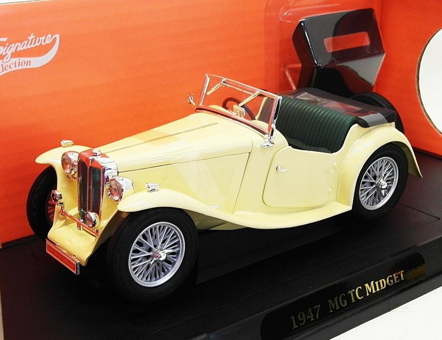 Road Signature 1/18 Scale Model Car 92468 - 1947 MG TC Midget - Cream Road Signature 1/18 Scale Model Car 92468 - 1947 MG TC Midget - Cream