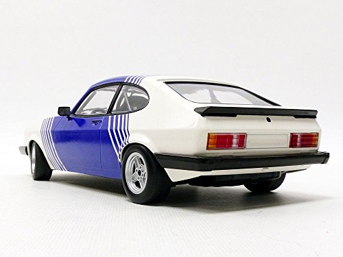 Minichamps 1/18 Diecast 155 788600 - 1978 Ford Capri 3.0 White w/ blue stripes