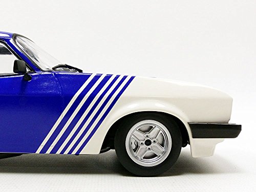 Minichamps 1/18 Diecast 155 788600 - 1978 Ford Capri 3.0 White w/ blue stripes