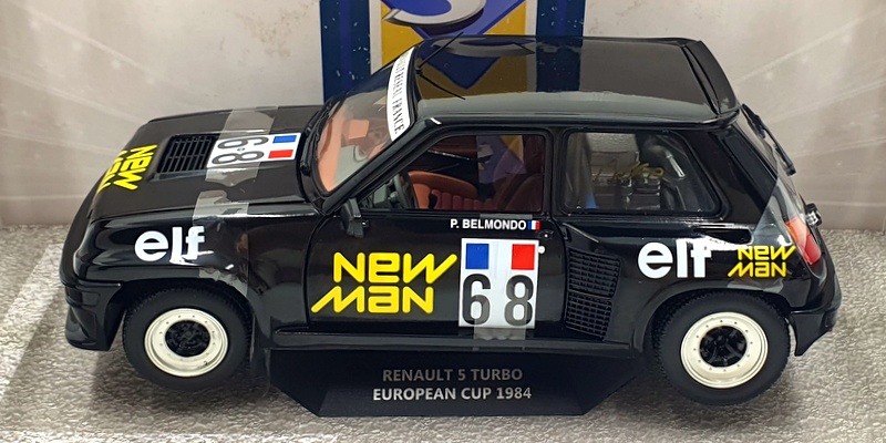 Solido 1/18 Scale Diecast S1801312 - Renault 5 Turbo #68 European Cup 1984 Black