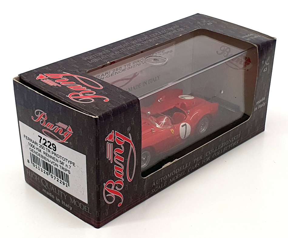 Bang Ferrari 250 TR 7107 1/43 赤 Bang 1/43 Ferrari 250 Tr Prova Red Made In Italy 7107 | eBay