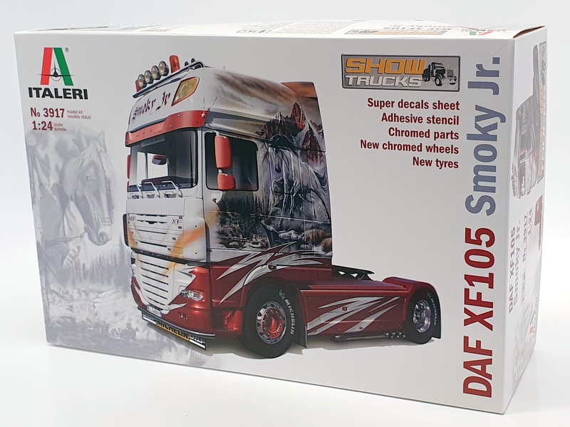 自動車 ITALERI DAF & IVECO Italeri 1/24 Scale Model Truck Kit 3917 - DAF XF105 Smoky