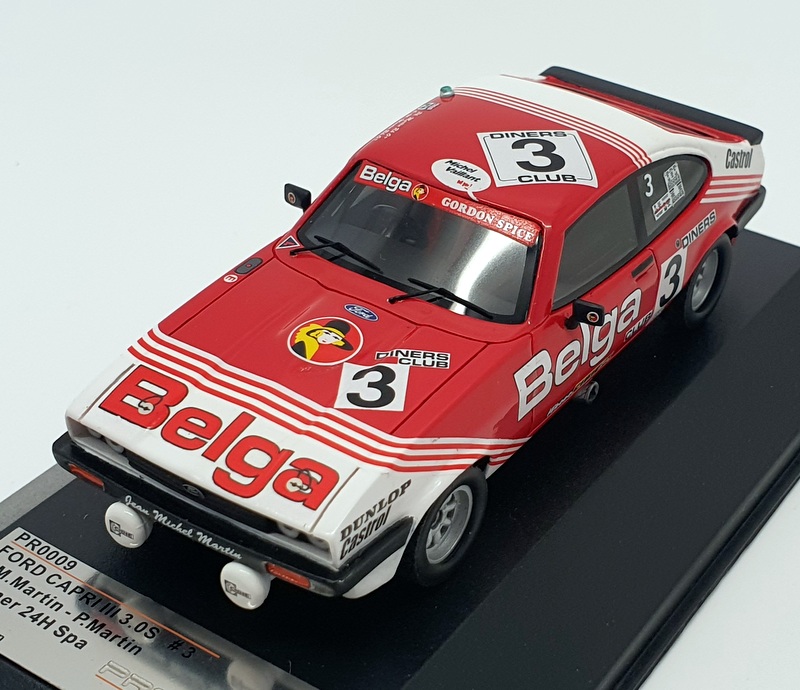 Premium X 1/43 Scale PR0009 - Ford Capri III 3.0S Belga #3 1st 24h Spa '80