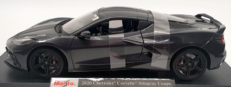 Maisto 1/18 Scale 46629 - 2020 Chevrolet Corvette Stringray Coupe - Black