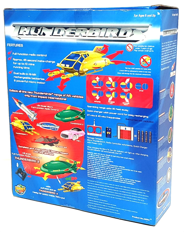 Impact 20092 Thunderbirds 40MHz Micro Full Function Radio Control Thunderbird 4