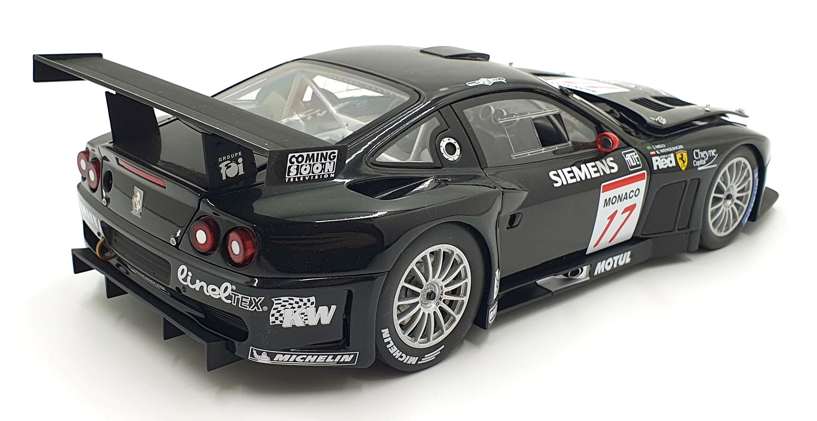 1/18 京商 フェラーリ 575GTC レースカー フルディティール ミニカー Kyosho 1/18 Scale Diecast 08393C - Ferrari 575 GTC Team J.M.B