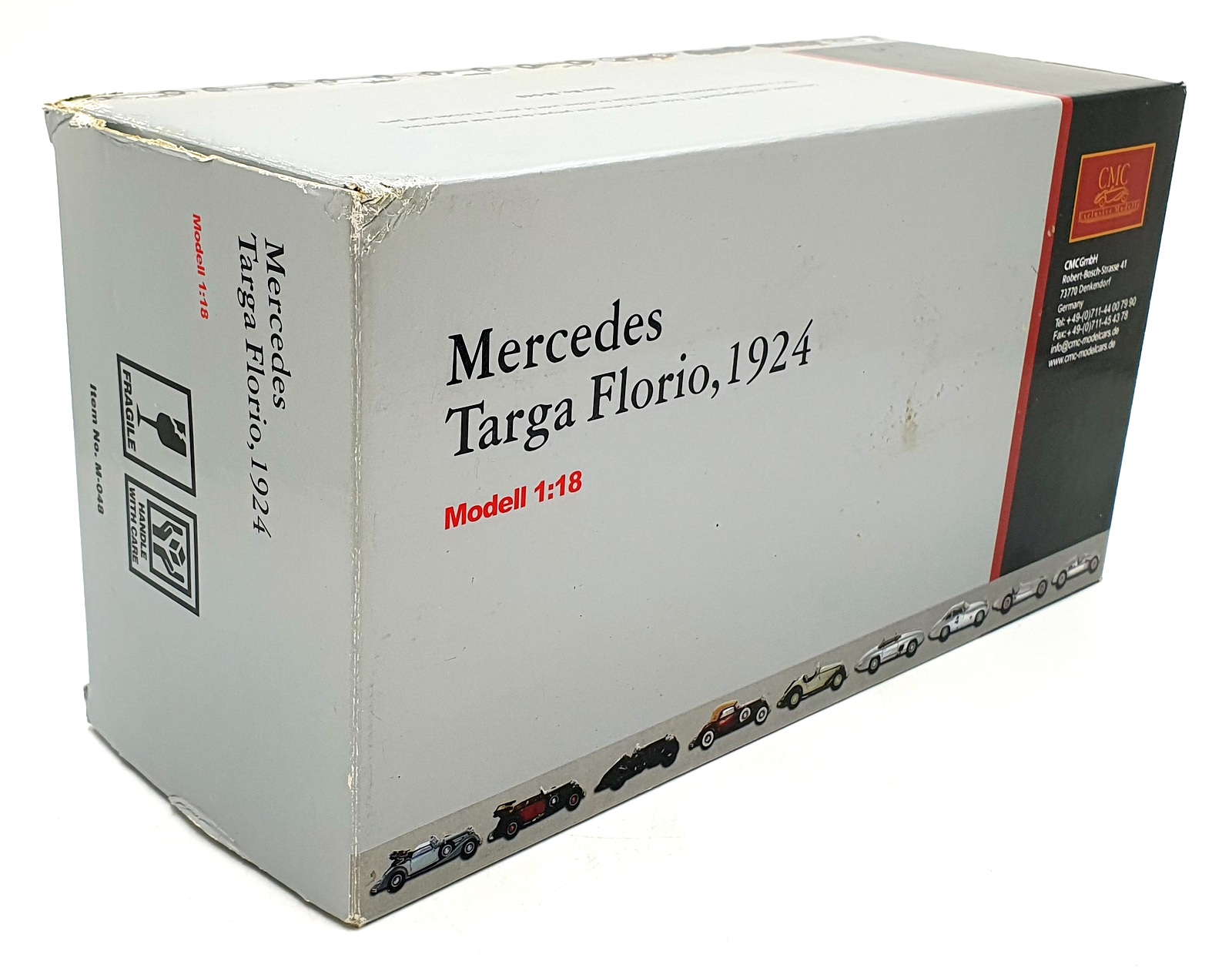 CMC 1/18 Scale Diecast M-048 - Mercedes Targa Florio 1924 #10 - Red CMC 1/18 Scale Diecast M-048 - Mercedes Targa Florio 1924 #10 - Red