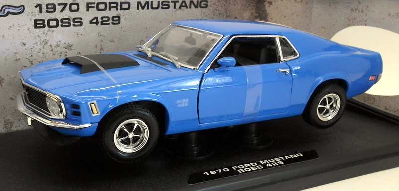 Motormax 1/18 Scale diecast - 73154 1970 Ford Mustang Boss 429 Blue