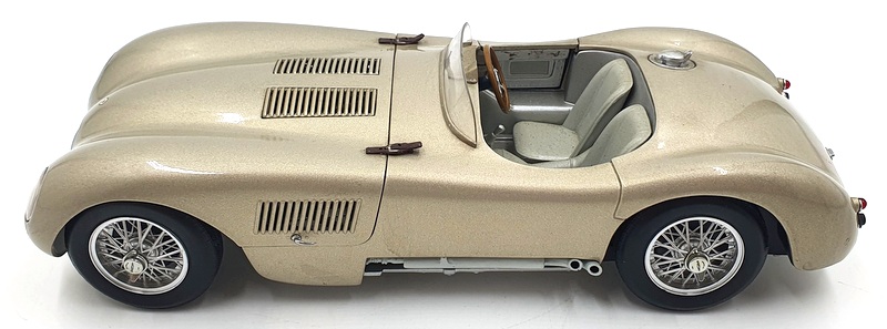 Autoart 1/18 Scale Diecast DC28722G - 1951 Jaguar C-Type - Gold With Case