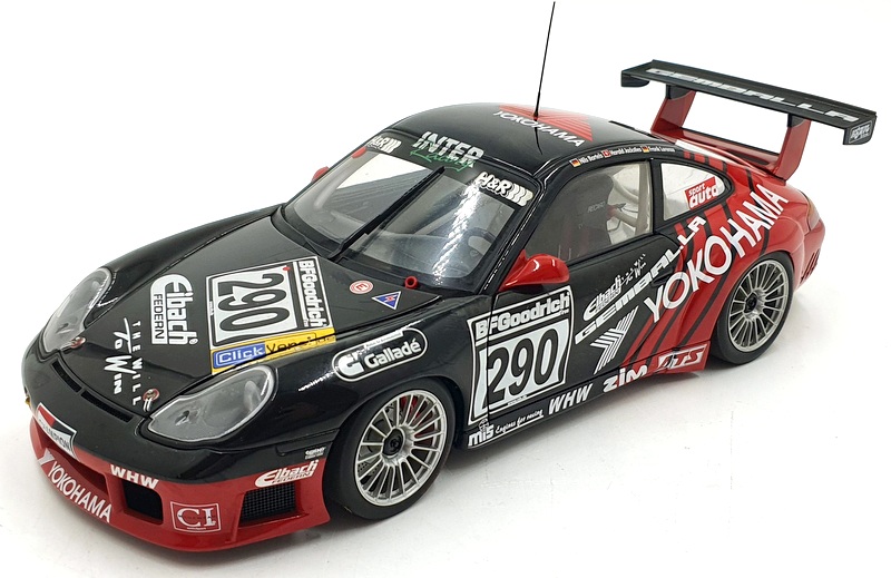 Autoart 1/18 Scale Diecast DC231122A - Porsche 911 #290 Yokohama - Red/Black