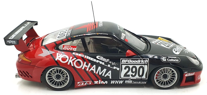 Autoart 1/18 Scale Diecast DC231122A - Porsche 911 #290 Yokohama - Red/Black
