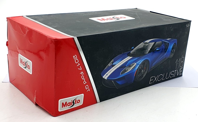 Maisto 1/18 Scale Diecast 38134 - 2017 Ford GT - Gulf Blue | eBay