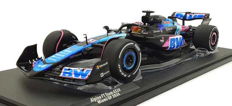 Alpine F1 Team A524 E. Ocon GP Miami 2024 - Solido 1/18 - S1814001 - Neuf