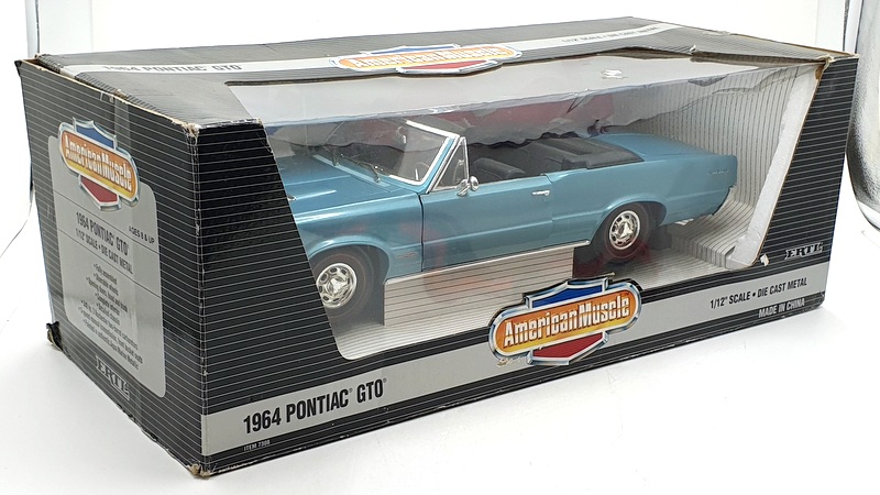 Ertl 1/12 Scale Diecast 7308 - 1964 Pontiac GTO Convertible - Light Blue