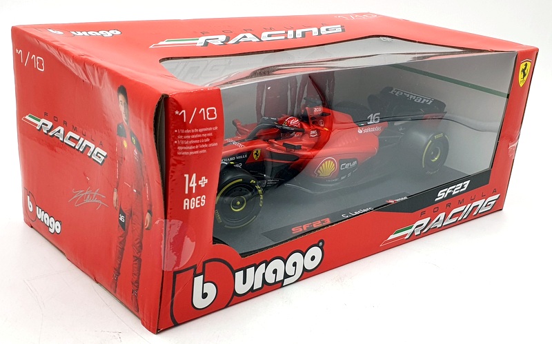 Burago 1/18 Scale 18-16812 - F1 Ferrari SF-23 2023 C.Leclerc #16