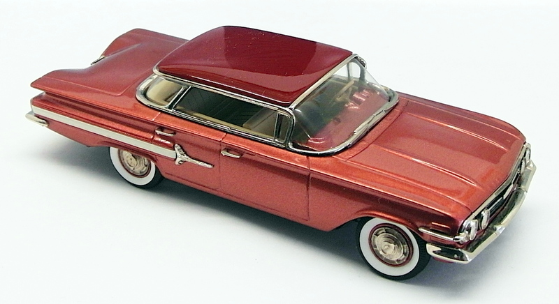 Brooklin Models 1/43 Scale BRK166X - 1960 Chevroet Impala 4Dr Sport Sedan - Red
