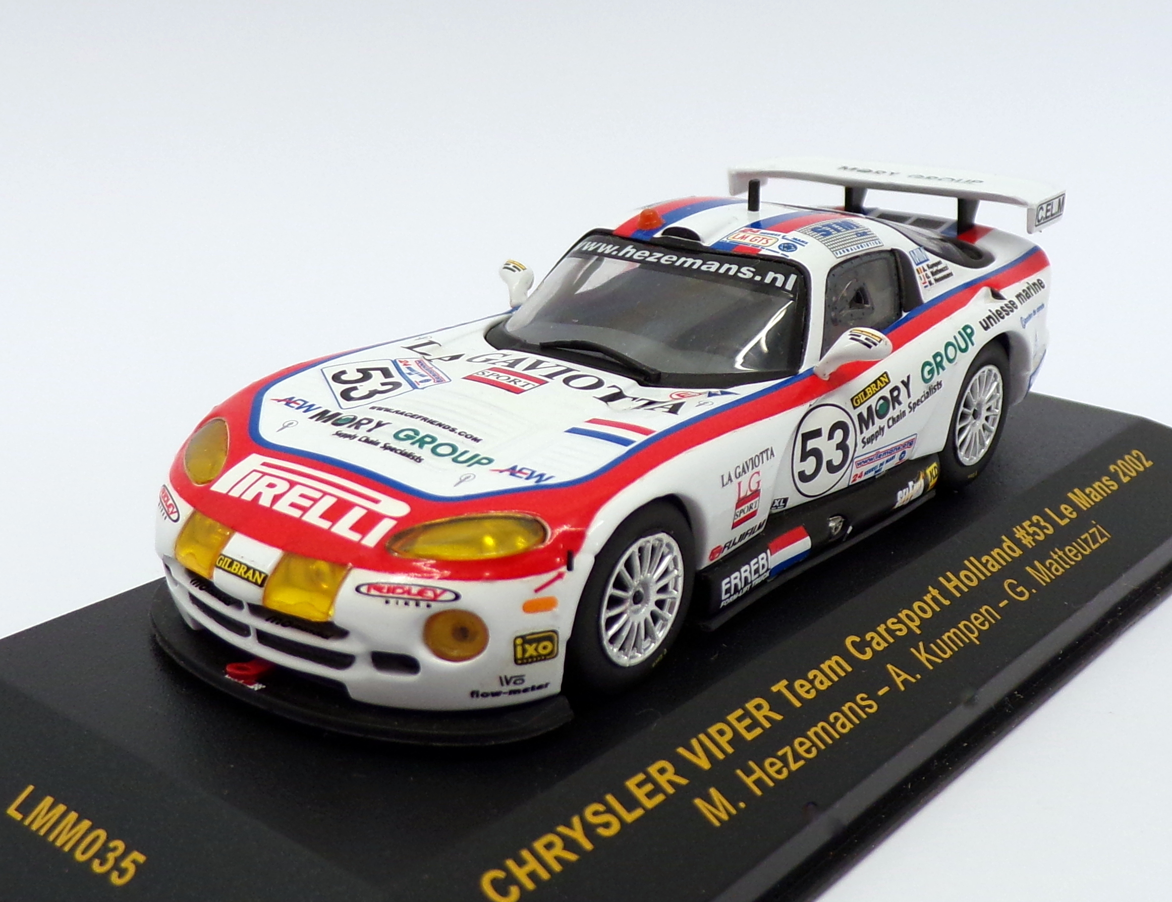 Ixo 1/43 Scale LMM035 - Chrysler Viper Team Carsport Holland - Le Mans 2002