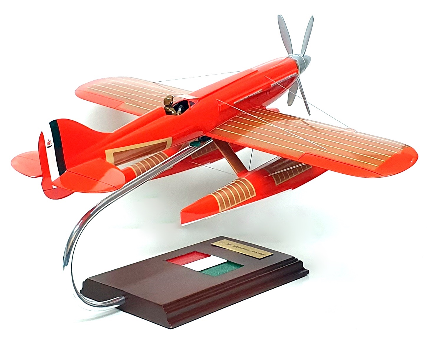 Unknown Brand 1/20 Scale 111125R Macchi Castoldi MC 72 Racing Plane Model - Red Unknown Brand 1/20 Scale 111125R Macchi Castoldi MC 72 Racing Plane Model - Red