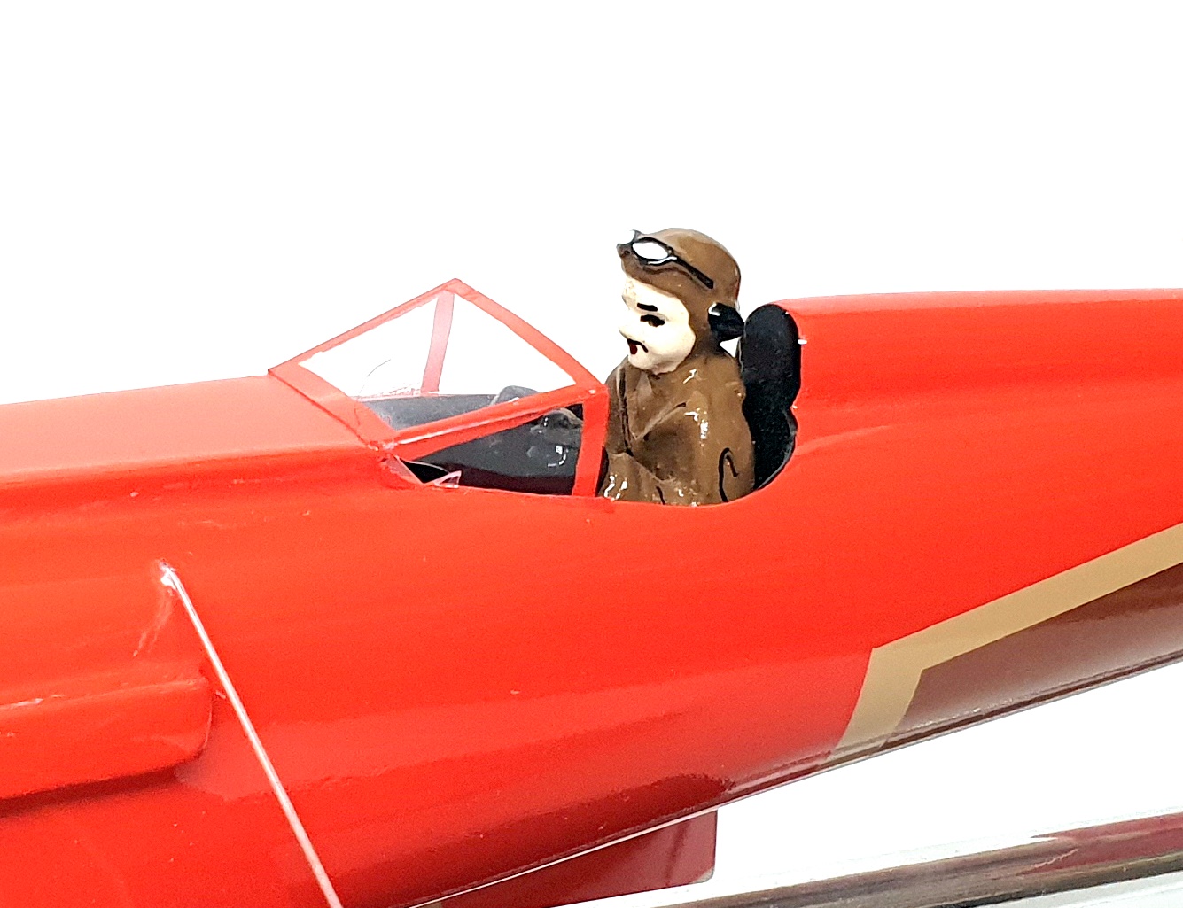 Unknown Brand 1/20 Scale 111125R Macchi Castoldi MC 72 Racing Plane Model - Red Unknown Brand 1/20 Scale 111125R Macchi Castoldi MC 72 Racing Plane Model - Red