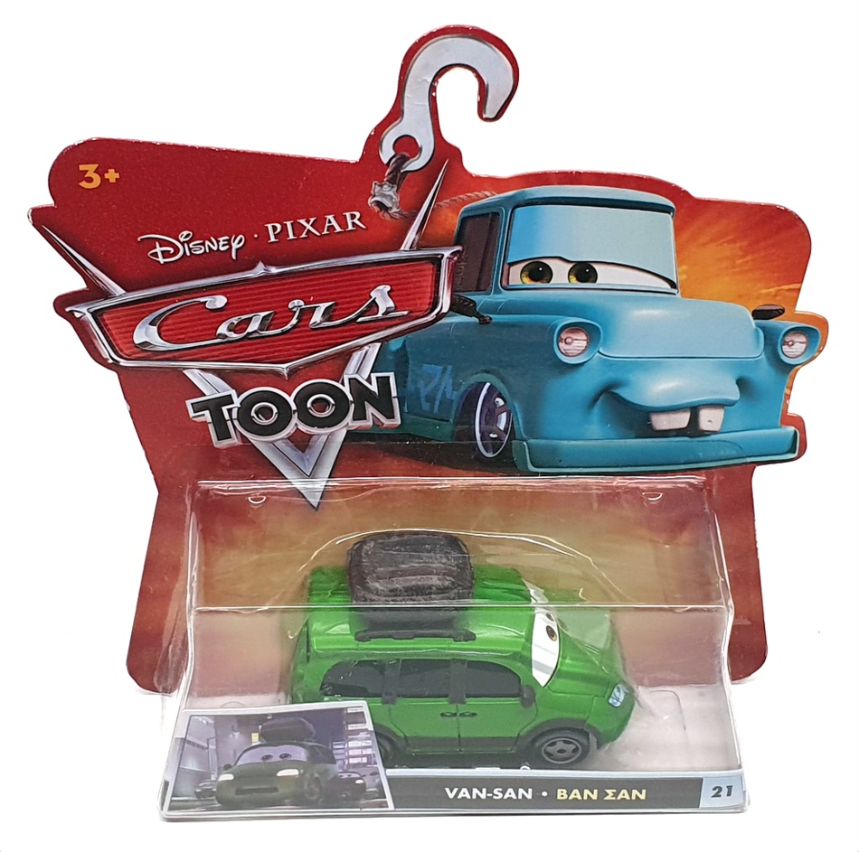 Mattel Disney Pixar Cars R8597 #21 - Van-San Vehicle - Green | eBay