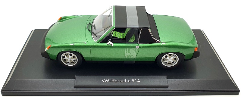 Norev 1/18 Scale Diecast 187685 - VW Porsche 914 2.0 1975 - Met Green